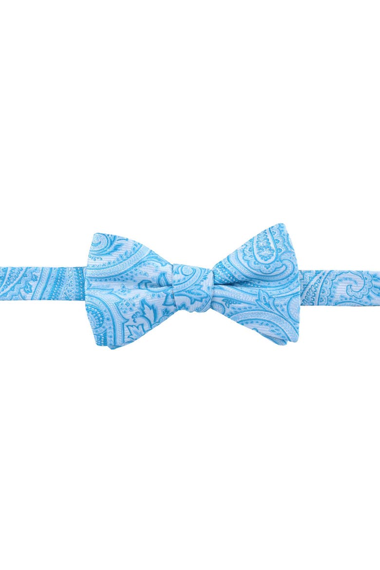 Sobee Paisley Brace Bow Tie & Pocket Square Set, Alternate, color, Light Blue