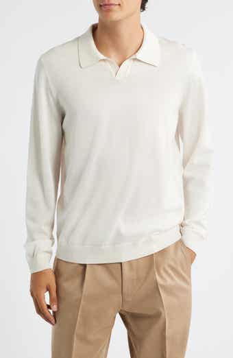 Enord Long Sleeve Wool Polo Sweater