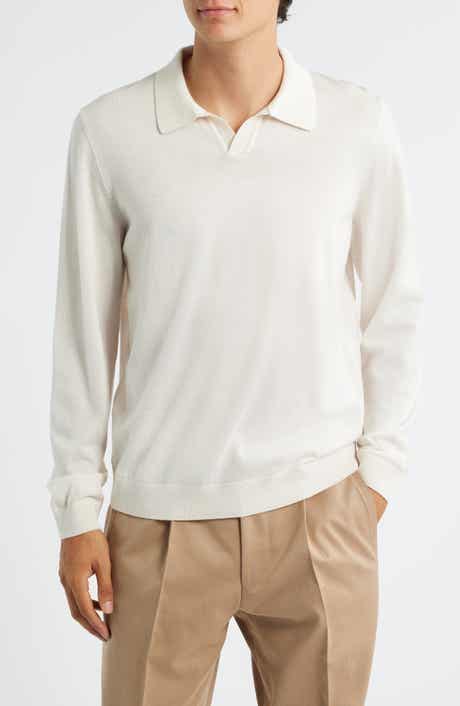 BOSS Enord Long Sleeve Wool Polo Sweater