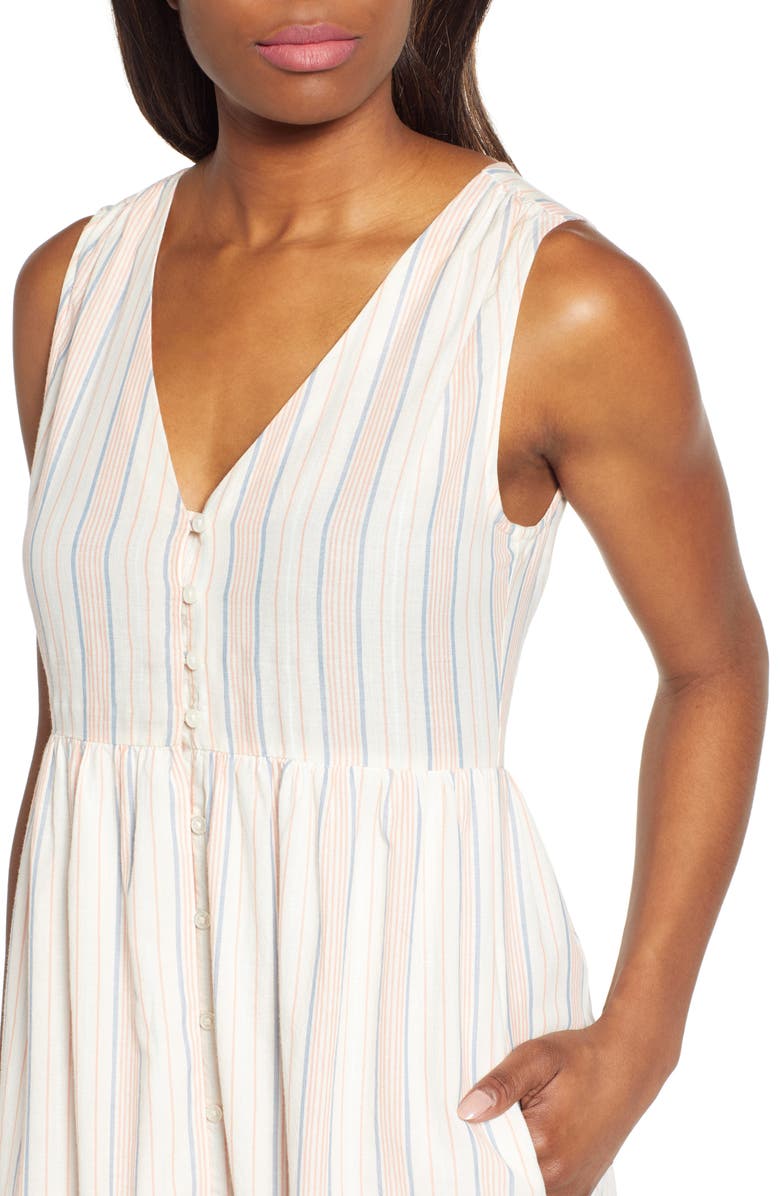 Lucky Brand Luna Button Through Cotton Sundress, Alternate, color,