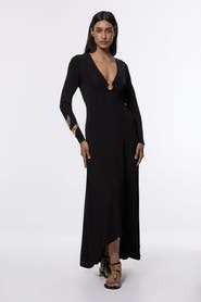 Karen Millen Keyring Detail Long Sleeve Knit Dress