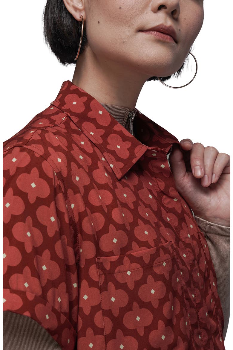 The Empower Shirt Dress, Alternate, color, MODERN FLEUR CINNAMON