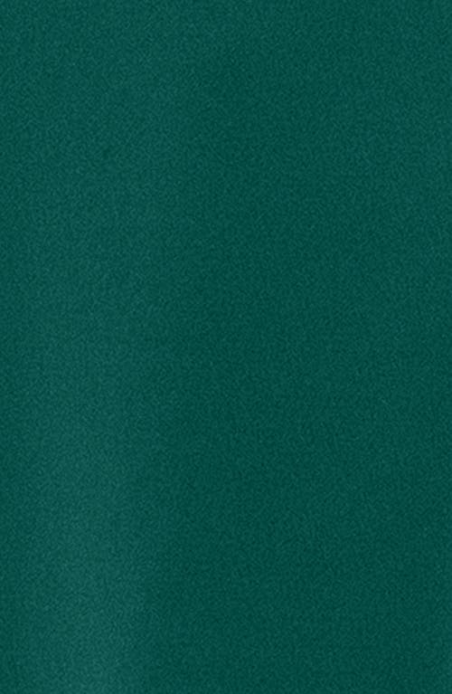 Xscape Evenings Ruffle Off The Shoulder Scuba Knit Gown In Green