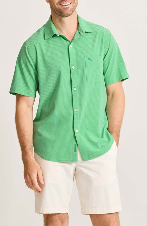 Bahama Coast Venice Vines IslandZone® Short Sleeve Button-Up Shirt