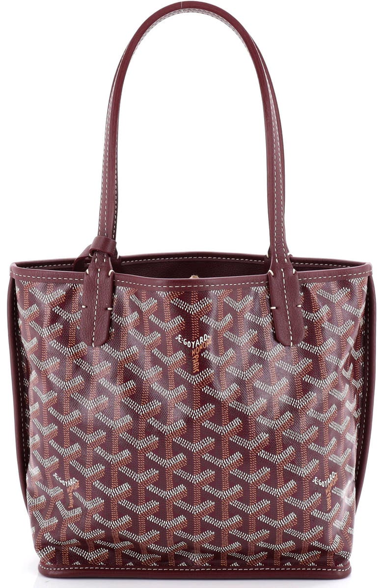Pre-Owned Goyard Anjou Reversible Tote Coated Canvas Mini, Alternate, color,
