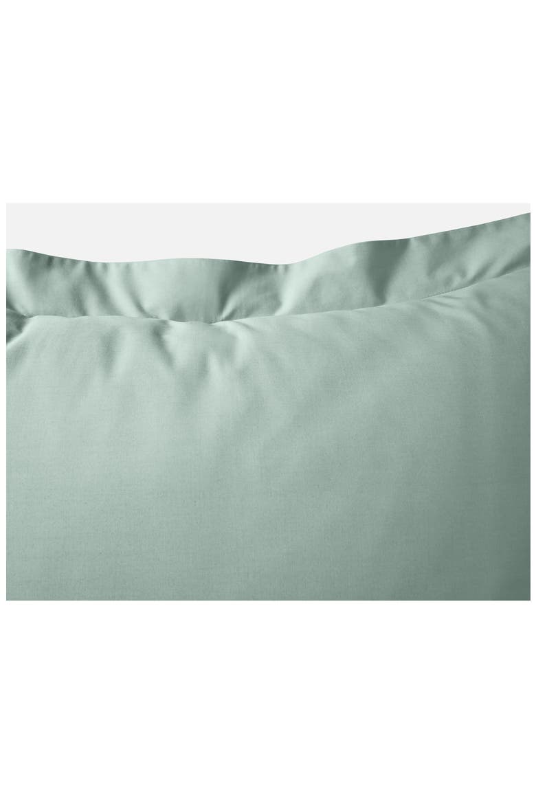 Refined Organic Cotton Percale Sham, Alternate, color, SEAFOAM