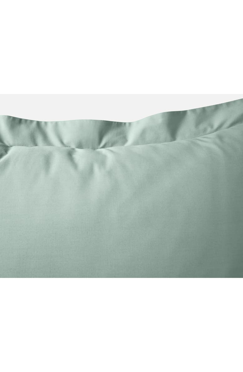 Coyuchi Refined Organic Cotton Percale Sham, Alternate, color, Seafoam