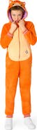OppoSuits Kids' Orange Cat One Piece Hooded Jumpsuit