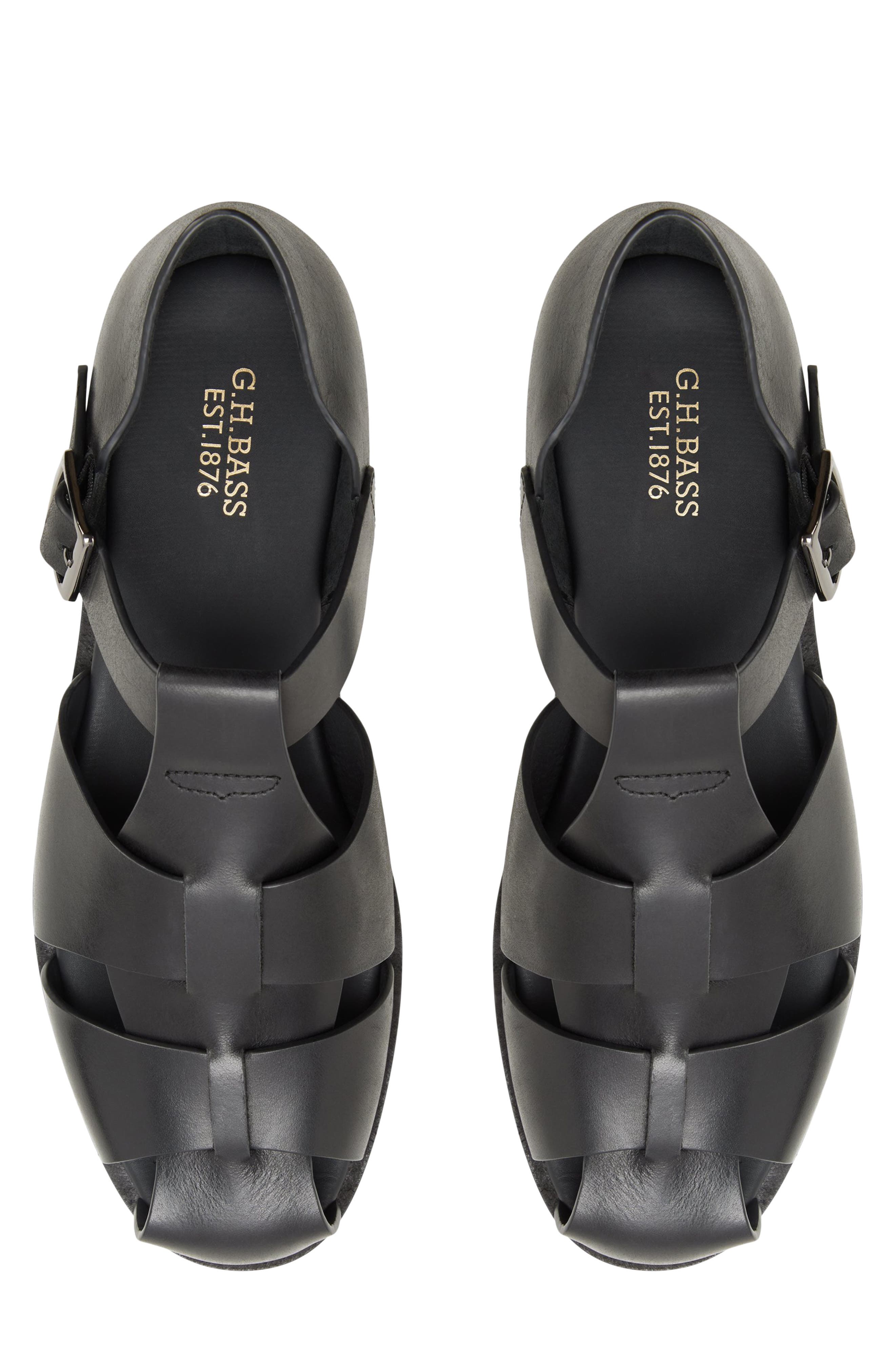 G.H.BASS Potter Sandal, Alternate, color, Black