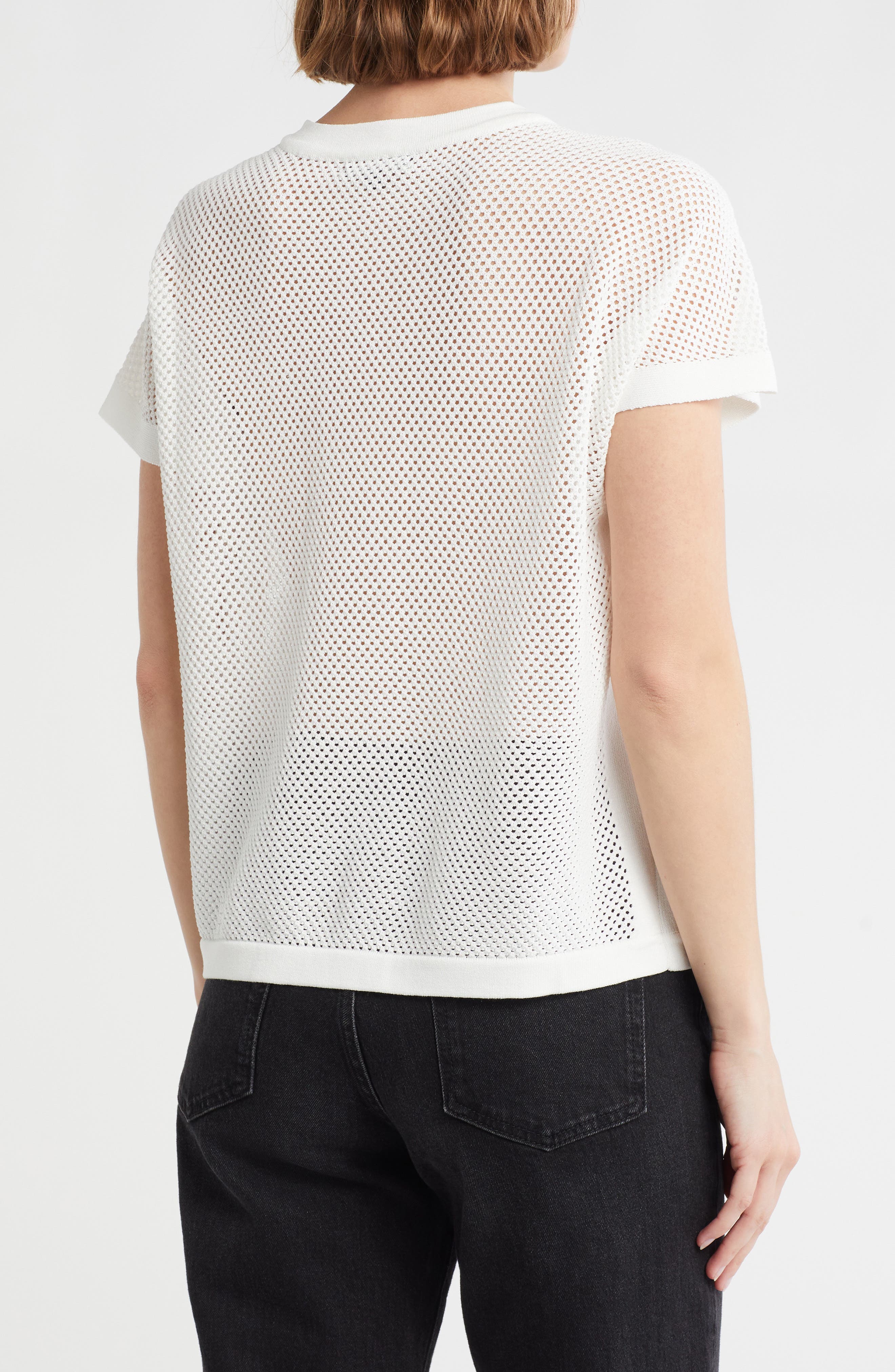 Mesh Openwork Sweater - image 4