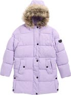 Sam Edelman Kids' Expedition Puffer Parka with Faur Fur Trim Hood