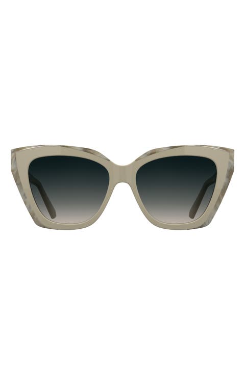 Katherine 56mm Gradient Cat Eye Sunglasses