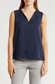 Theory Modern Sleeveless Silk Top