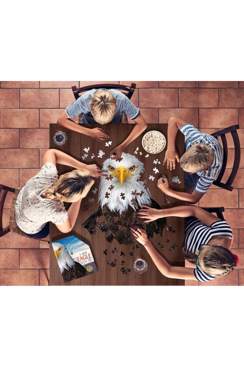 I Am Eagle 300 Pieces Animal Shaped Jigsaw Puzzle, Alternate, color, Multicolored