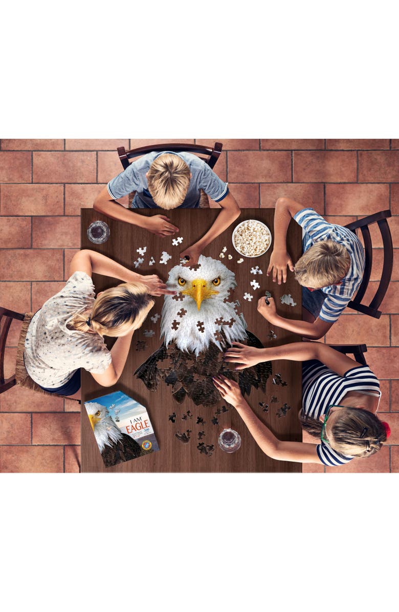 Madd Capp I Am Eagle 300 Pieces Animal Shaped Jigsaw Puzzle, Alternate, color, Multicolored