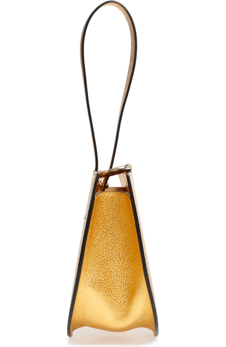 OAD New York Dome Metallic Leather Wristlet, Alternate, color,