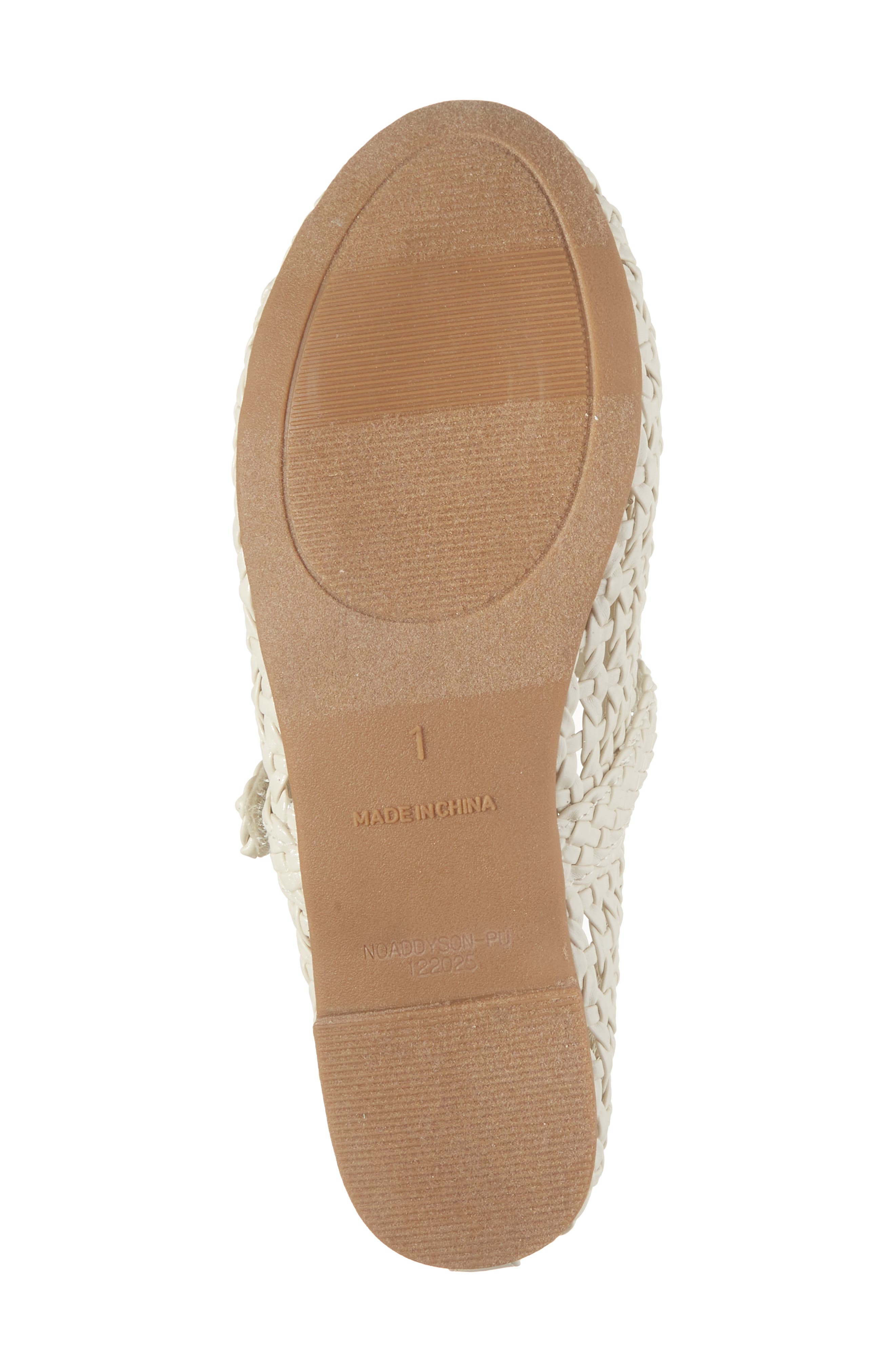 Nordstrom Kids' Addyson Woven Flat, Alternate, color, Ivory