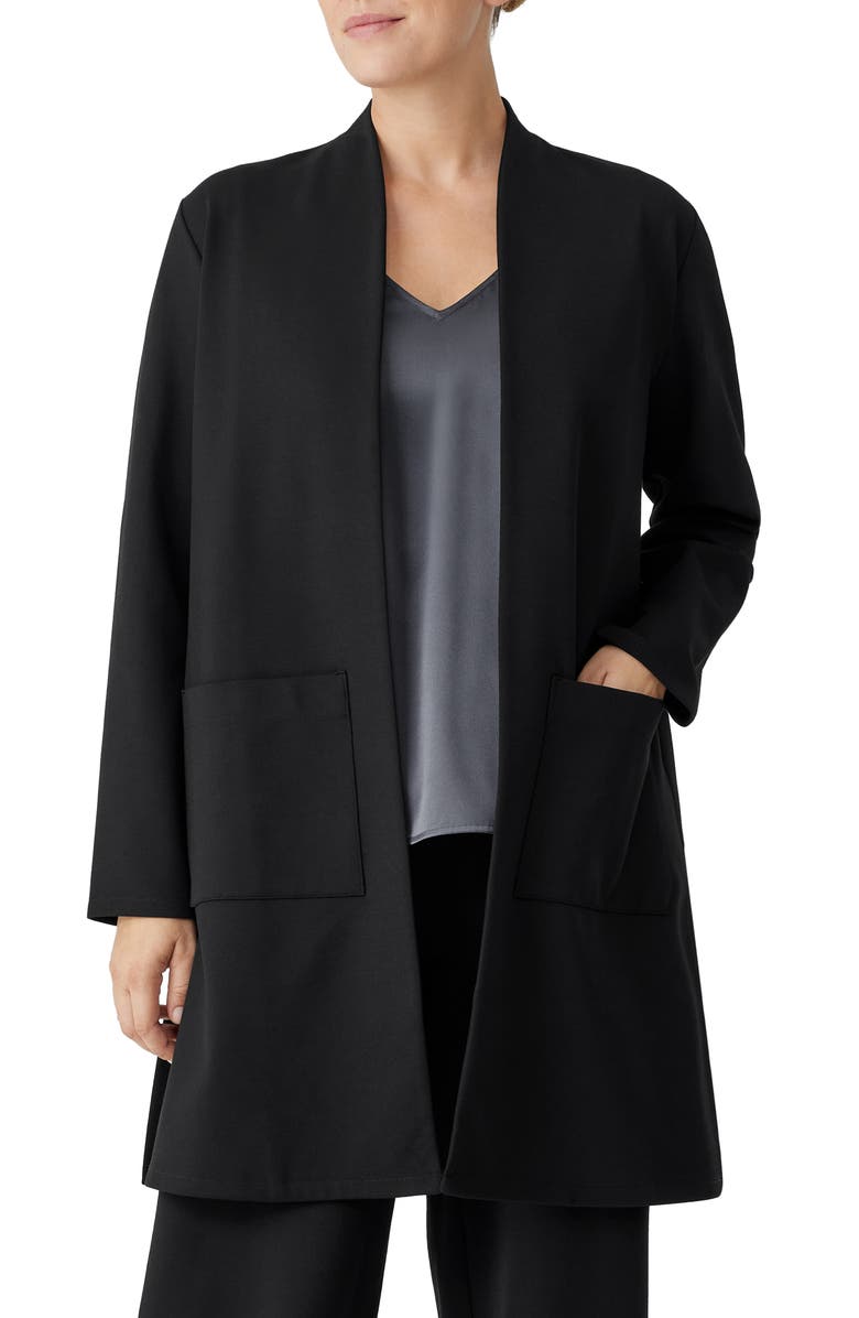Eileen Fisher Tencel<sup>®</sup> Lyocell Blend Longline Jacket, Main, color, 