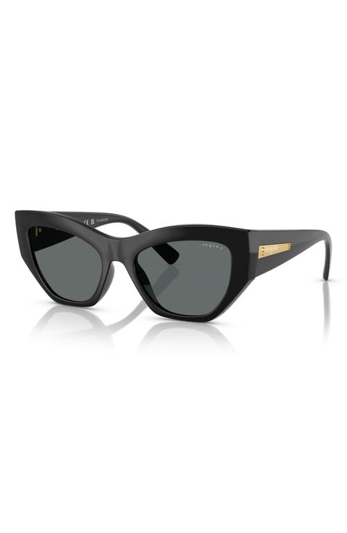 Vogue 53mm Irregular Sunglasses In Black