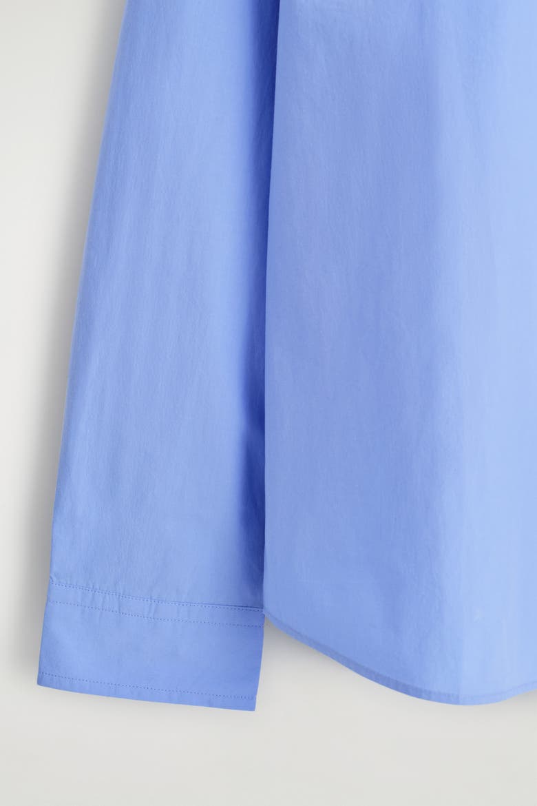 Relaxed Pima Cotton Poplin Shirt, Alternate, color, BRIGHT BLUE