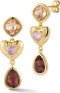 CHLOE AND MADISON Heart Drop Earrings