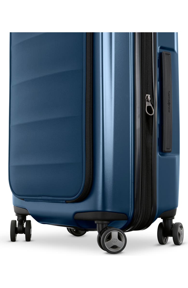Samsonite Octiv 3-Piece Set (Pro Front Pocket 20/24/28) Hardside Spinner, Alternate, color, Blue Denim