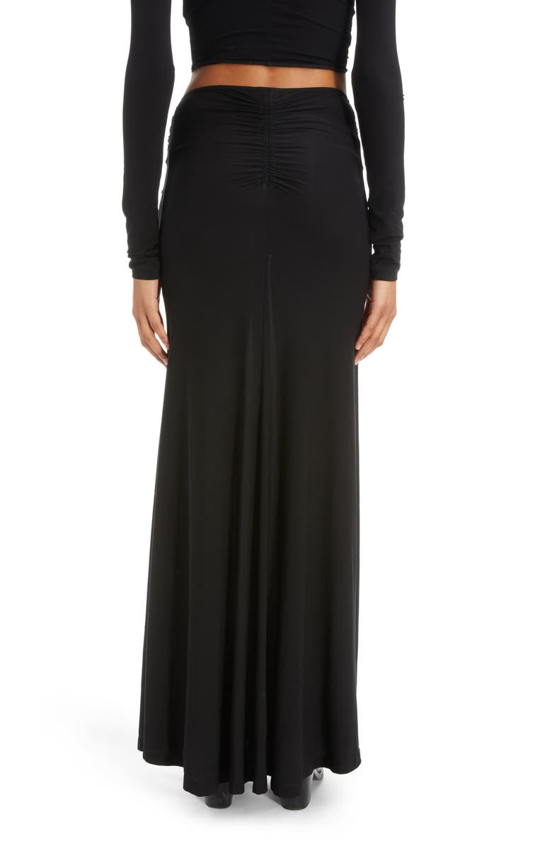 Rabanne Sparkle Detail Column Maxi Skirt, Alternate, color, 