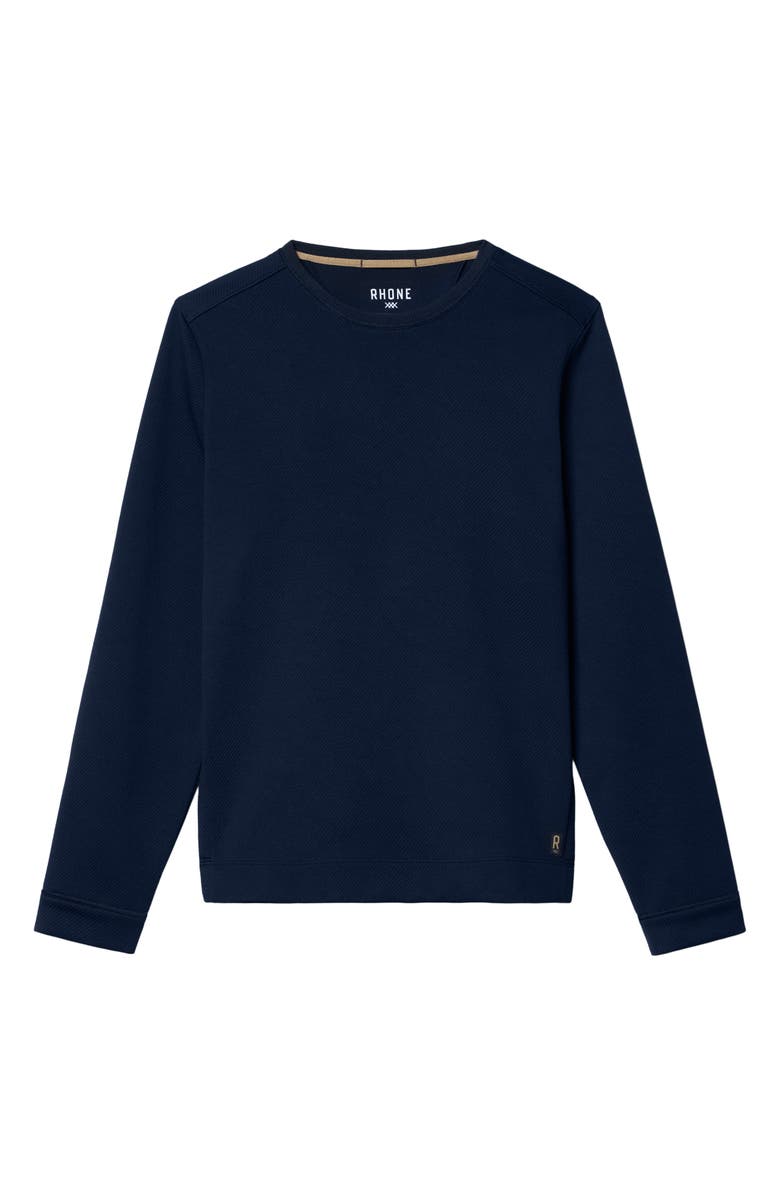Rhone Quantum Crewneck Sweatshirt, Alternate, color, True Navy