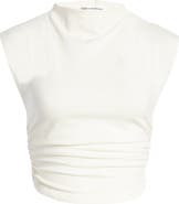 Reformation Lindy Ruched Crop Top