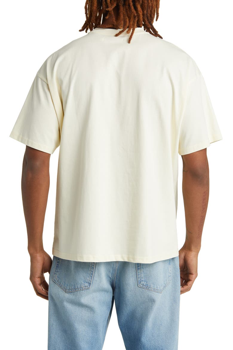 Arch Crewneck Cotton T-Shirt, Alternate, color, SAND