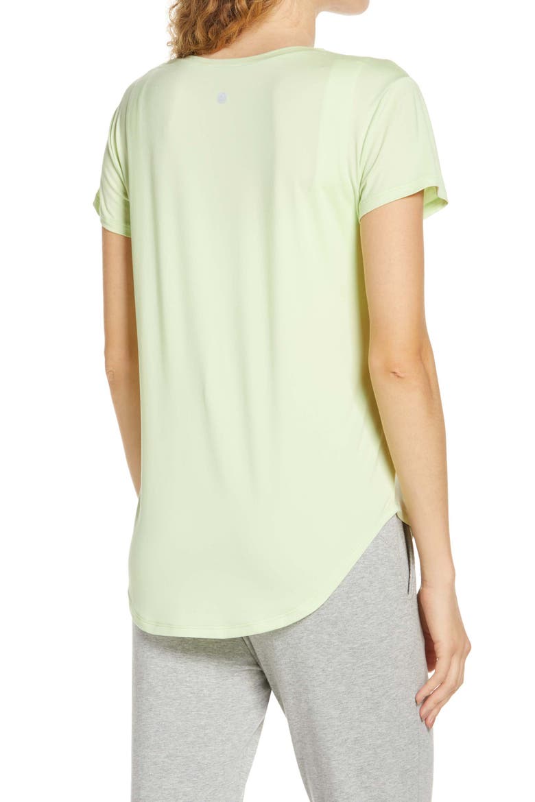 Strength Performance T-Shirt, Alternate, color, GREEN BUTTERFLY