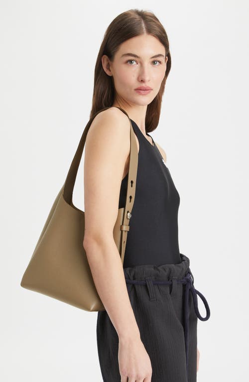 Tory Burch Small Romy Pebble Leather Hobo Bag