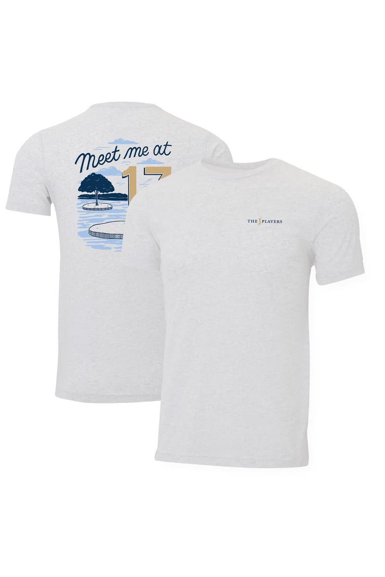Men's Ahead  White THE PLAYERS Meet Me At 17 Instant Classic Tri-Blend T-Shirt, Main, color, White