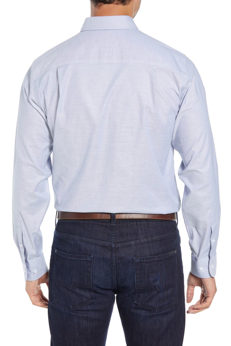 Cotton Blend Oxford Shirt, Alternate, color, FRENCH BLUE