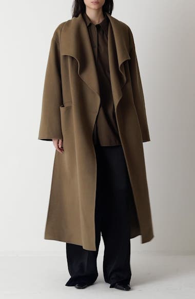 TOTEME Signature Double Face Wool & Cashmere Coat | Nordstrom TOTEME Signature Double Face Wool & Cashmere Coat | Nordstrom
