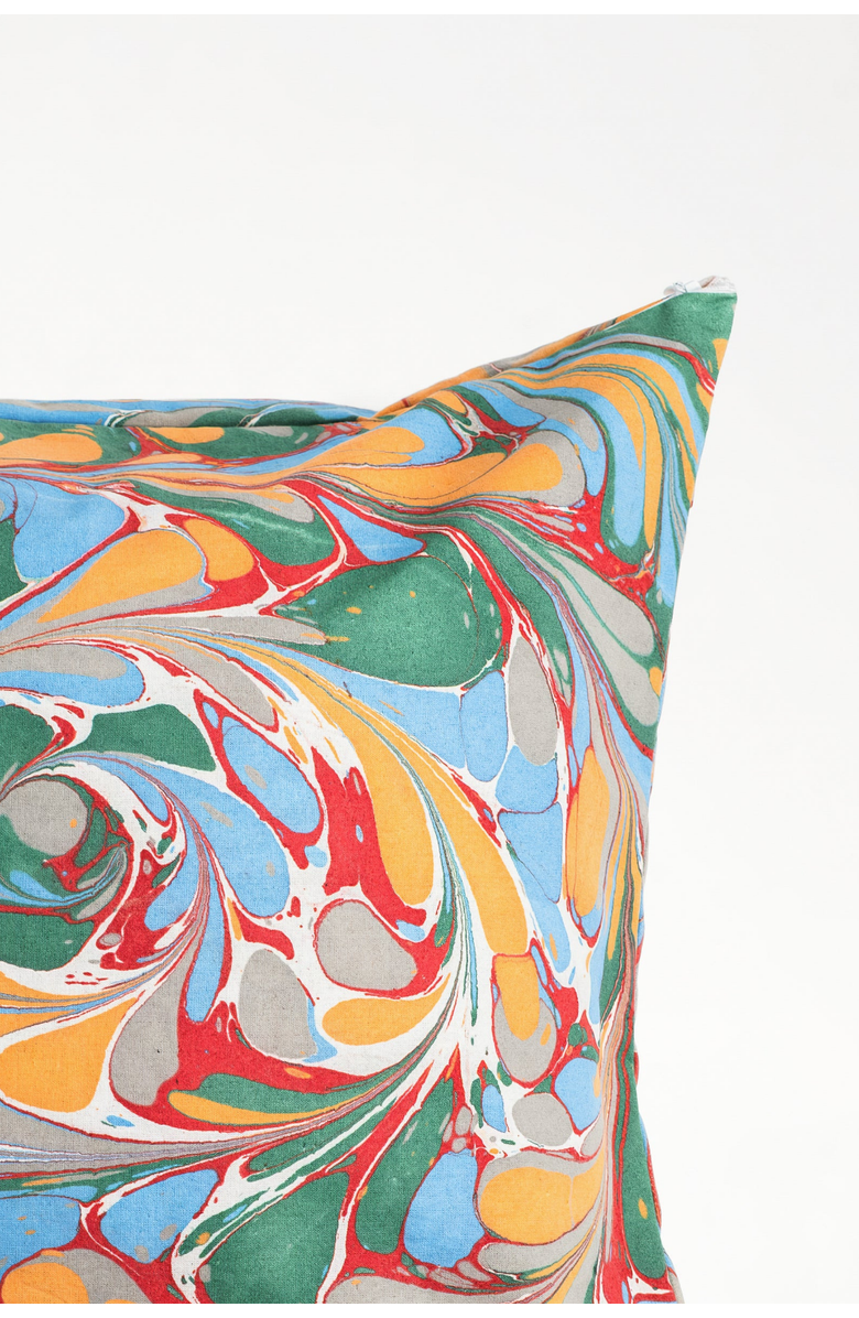 Inner Child Marais Hand Marbled Square Pillow - Cover Only, Alternate, color, Multicolor