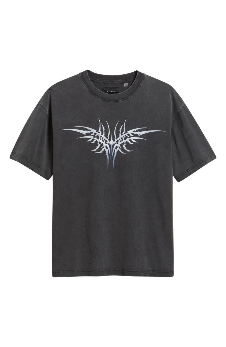 PacSun Cyber Wings Cotton Graphic T-Shirt, Alternate, color, Black
