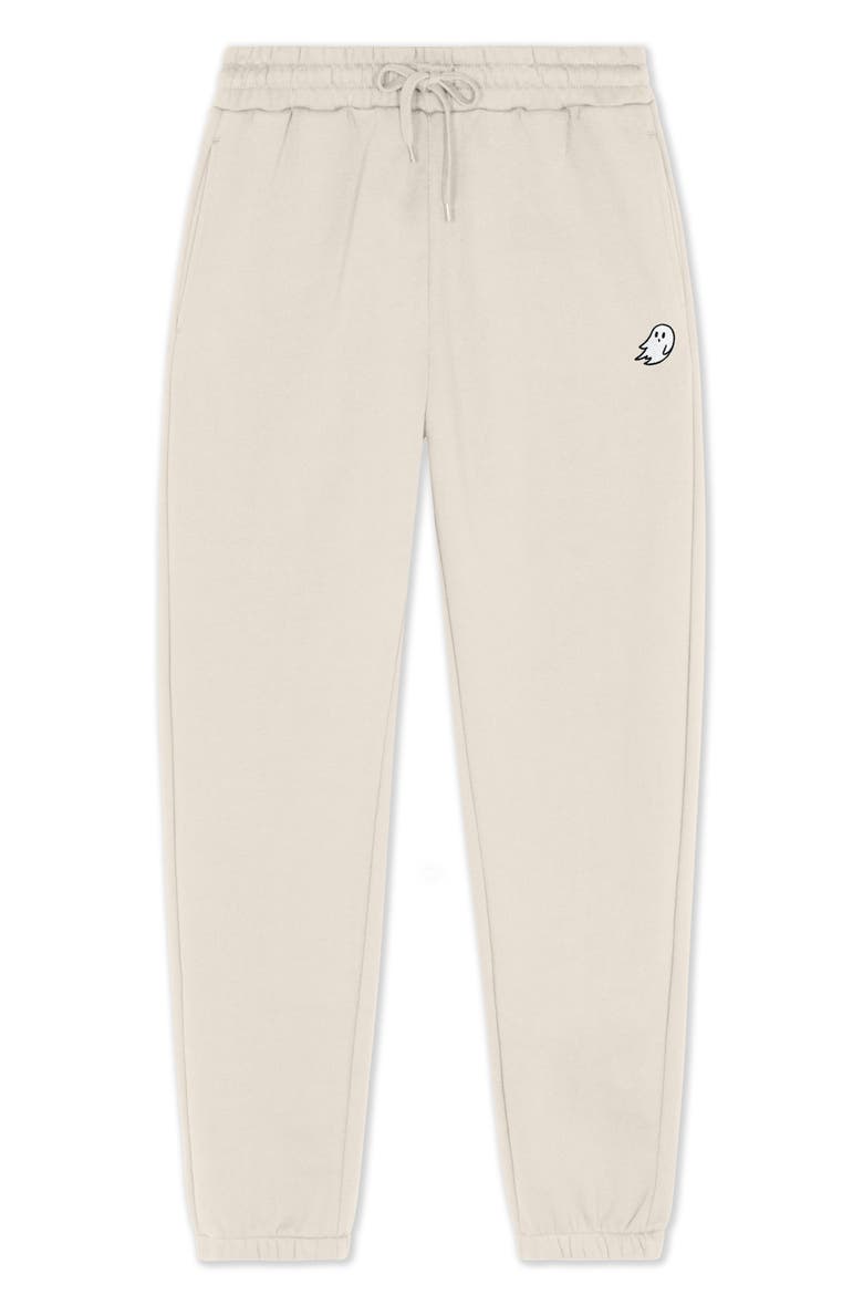 Ghost Midweight Fleece Regular Fit Track Pants, Main, color, Ecru