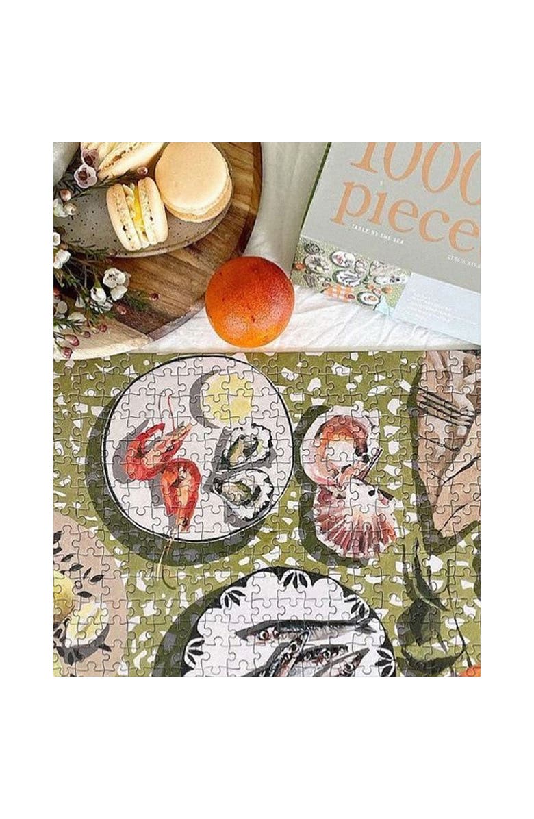 Journey of Something Table by the Sea, 1000 Piece Puzzle, Adult Jigsaw, Alternate, color, 