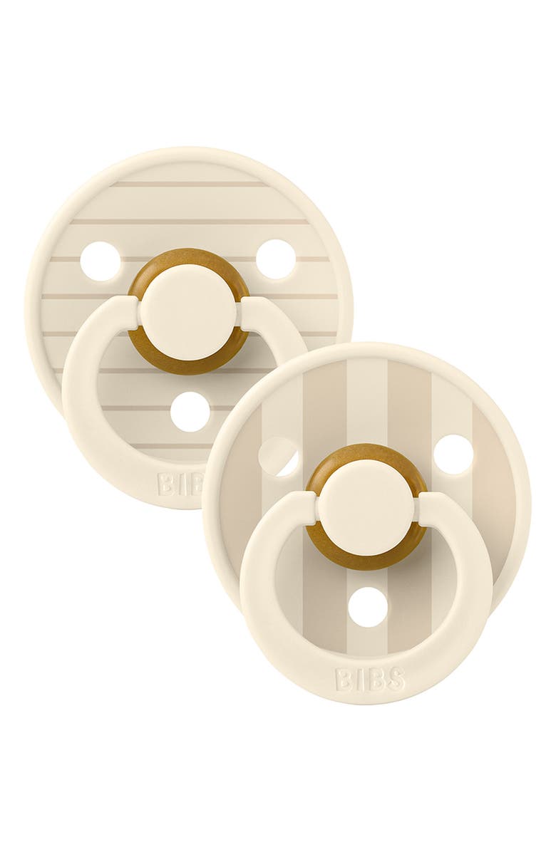 BIBS Studio Colour 2-Pack Pacifiers, Main, color, Vanilla