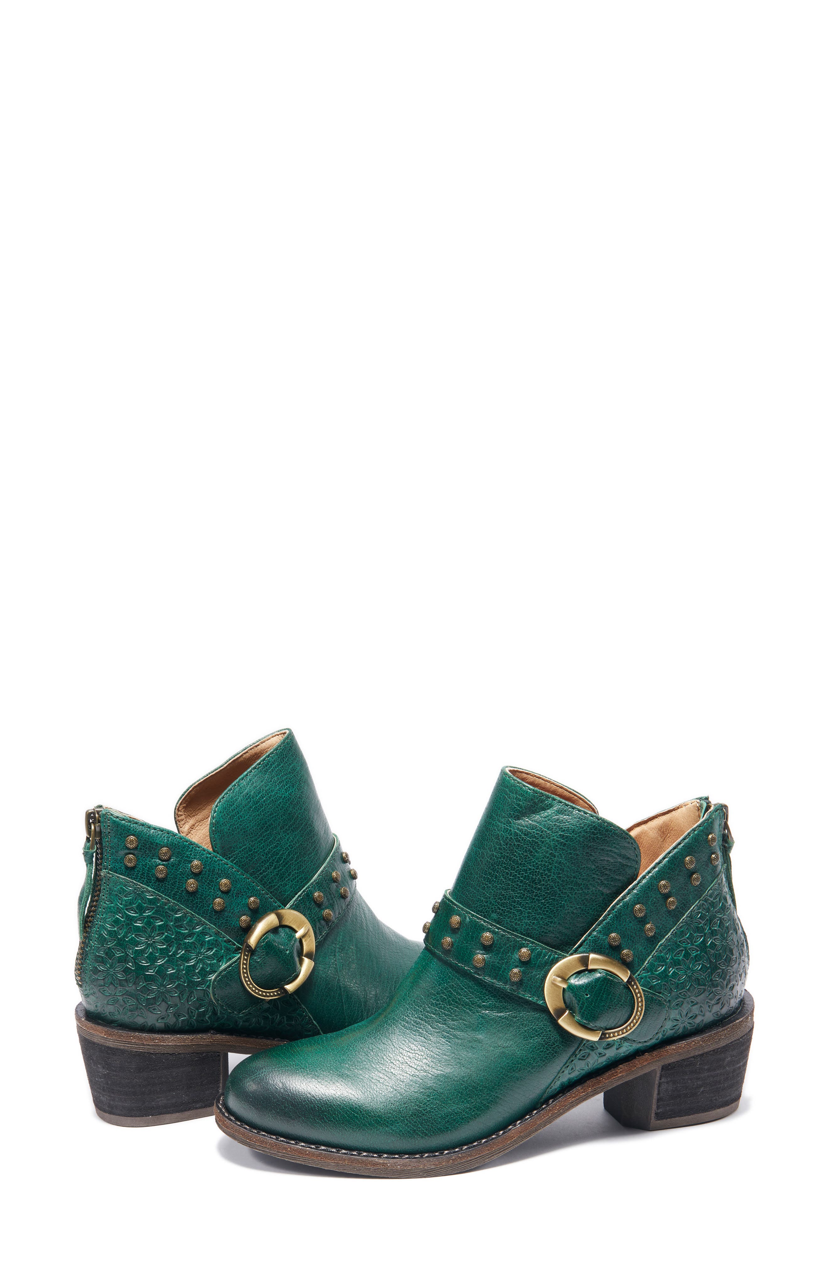 Melania Bootie, Alternate, color, DARK GREEN