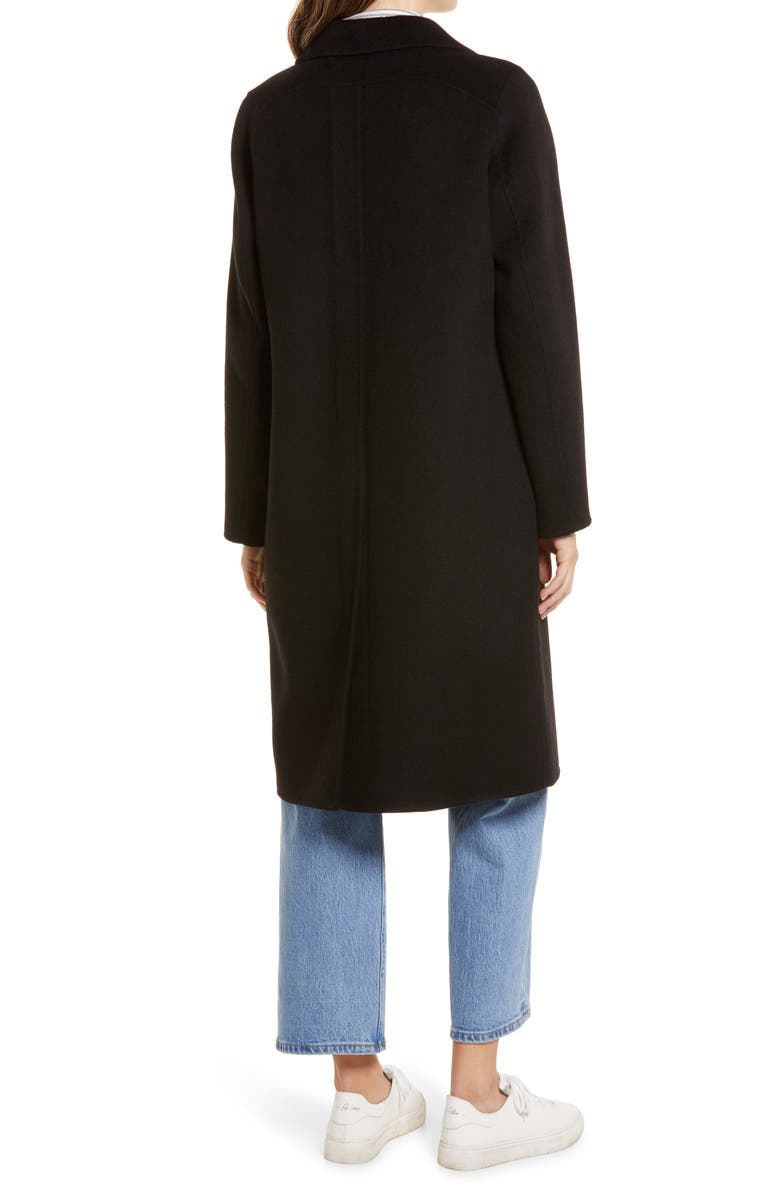 Sam Edelman Double Breasted Wool Blend Coat, Alternate, color,