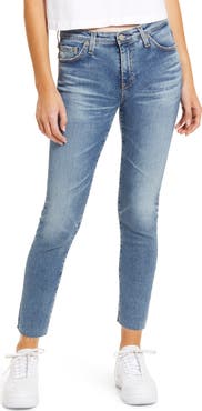 AG The Prima Raw Hem Ankle Skinny Jeans