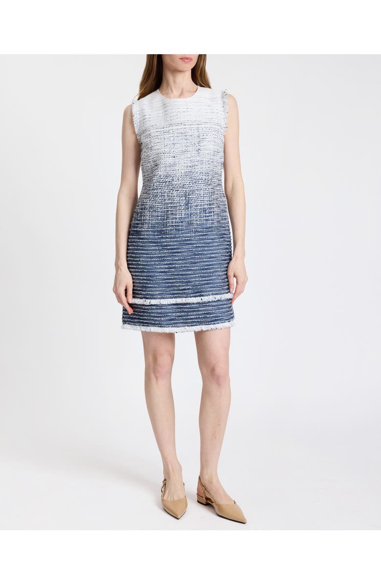 Santorelli Aretha Sleeveless Shift Ombre Dress, Main, color, Blue Aura