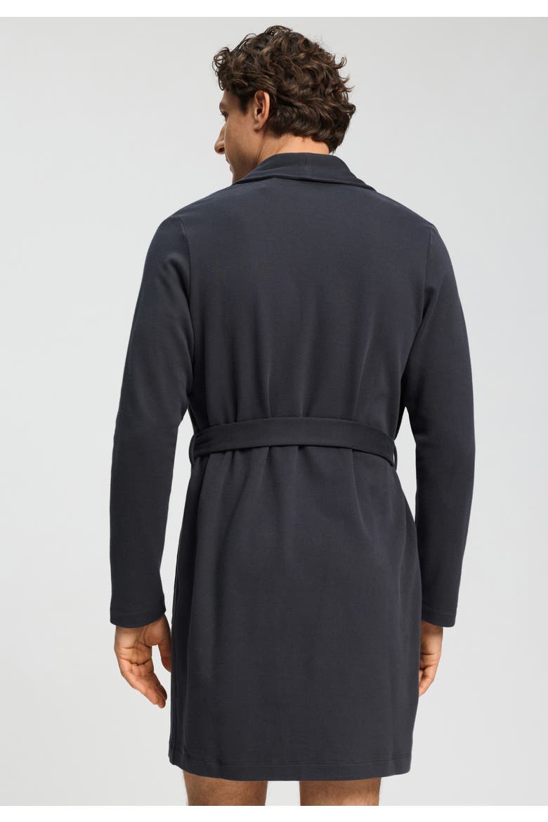 Travelwear Cotton Blend Robe, Alternate, color, Smokey Charcoal
