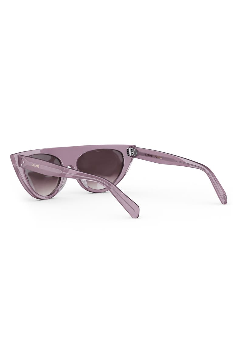 CELINE 56mm Geometric Sunglasses, Alternate, color, Shiny Lilac / Violet
