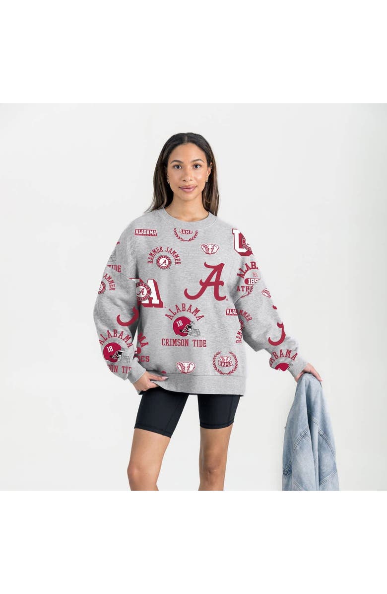 GAMEDAY COUTURE Women's Gameday Couture Gray Alabama Crimson Tide Always on Repeat Fleece Sweatshirt, Main, color, Gray