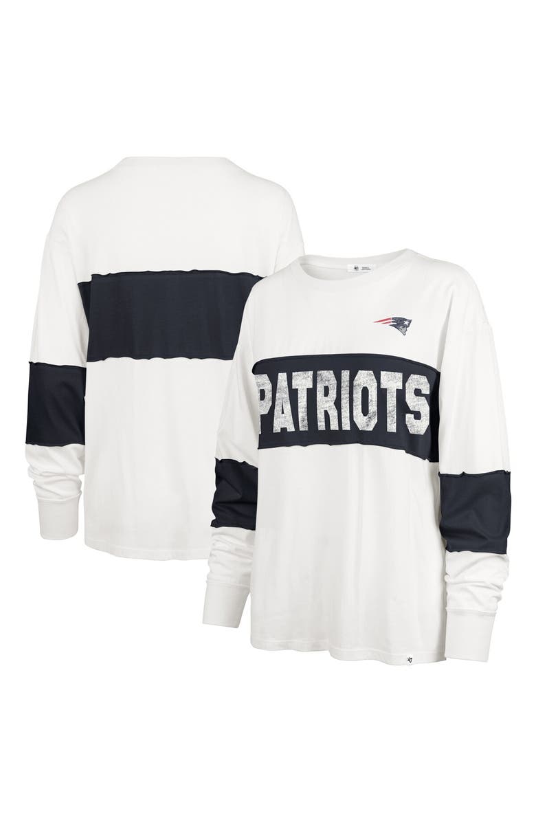 '47 Women's '47 Cream New England Patriots Clubhouse Pride Taylor Long Sleeve T-Shirt, Alternate, color,
