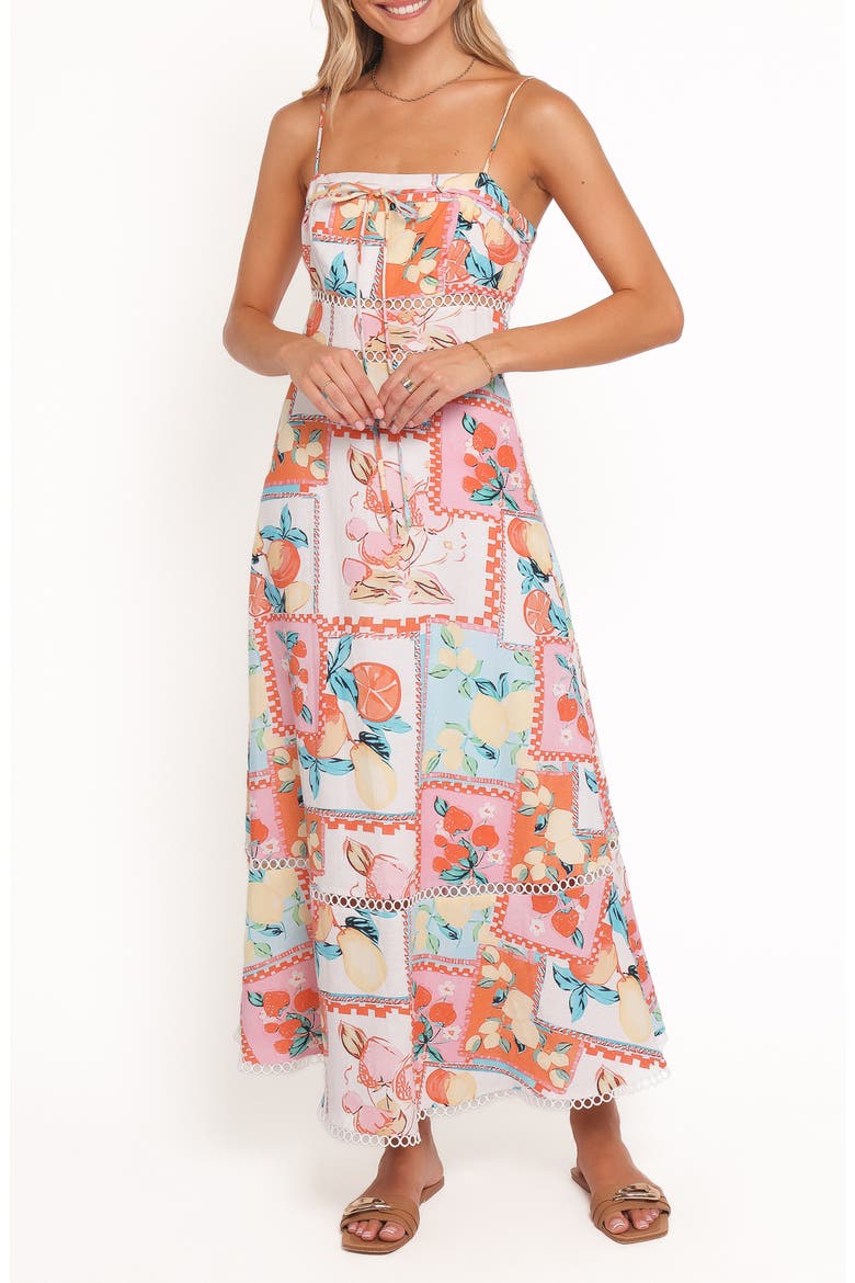 Adalynn Fruit Print Maxi Dress, Main, color, FRUIT PRINT