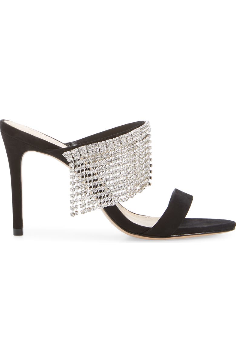 Schutz Sania Crystal Fringe Slide Sandal, Alternate, color,